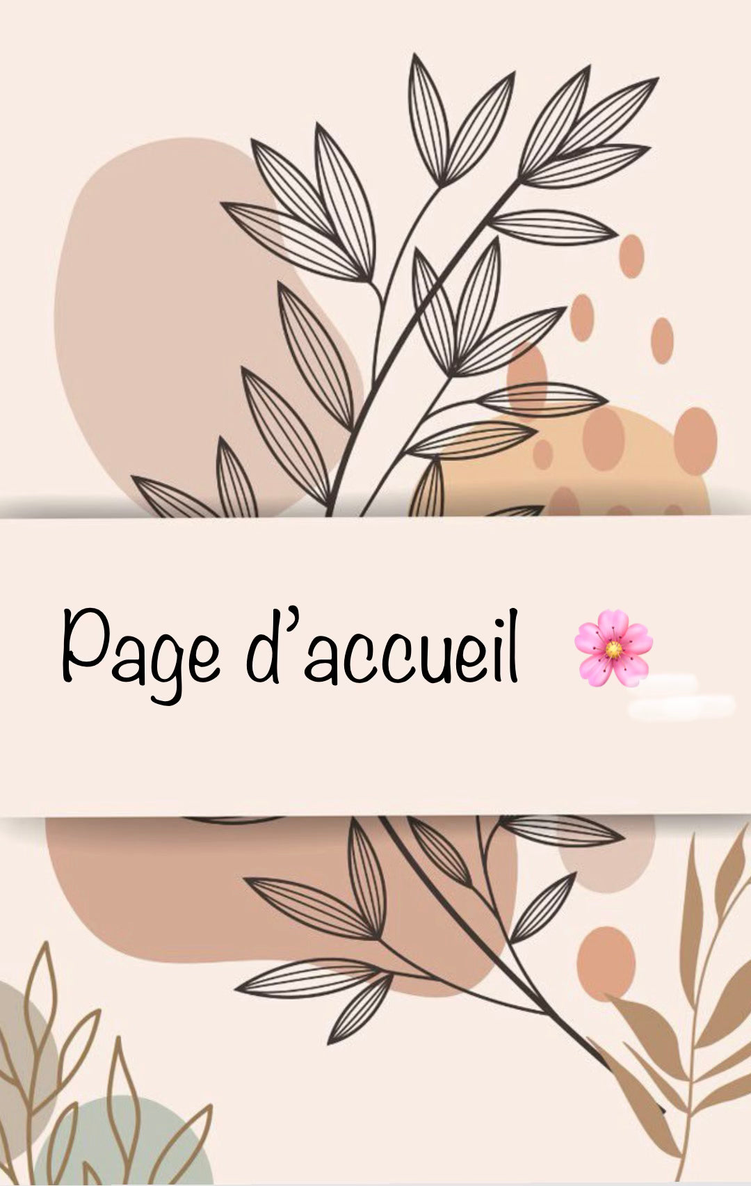 Page d'accueil