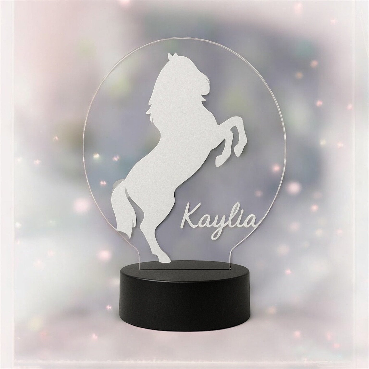 Veilleuse cheval Gravé